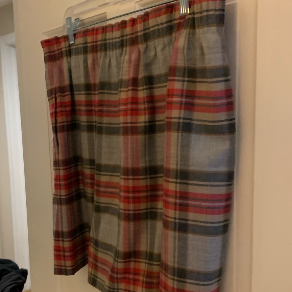 Plaid short skirt